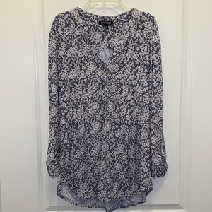 ROZ & ALI LACE PRINTED TOP SIZE XL